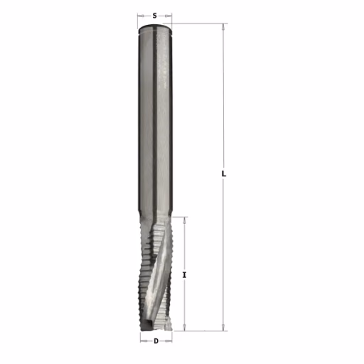 Positieve schrobfrees, HWM + coating D=12mm L=130mm I=35mm