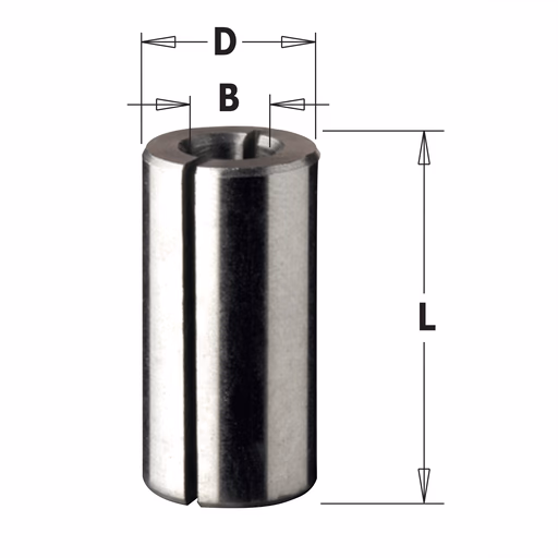 Vergrootbus voor kolf D=12mm B=8mm L=25mm
