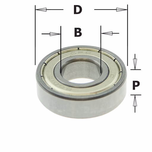 Standaard kogellager D=28mm B=12mm P=8mm