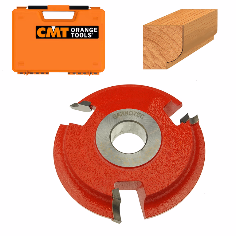 Holle HW-afrondfrees met gesoldeerde snijplaten D=140mm Hd=45mm R=5mm Z3