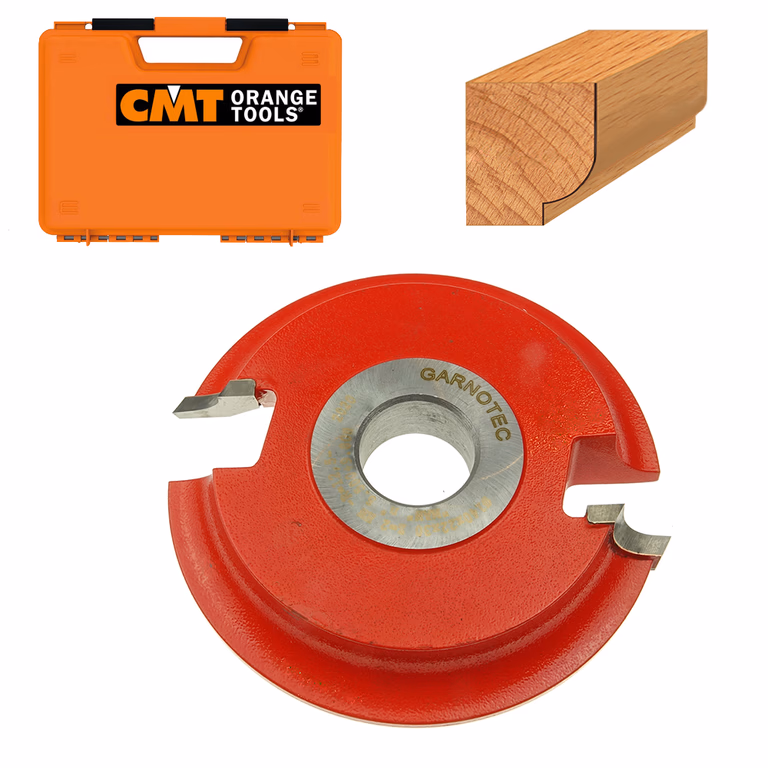 Holle HW-afrondfrees met gesoldeerde snijplaten D=140mm Hd=45mm R=5mm Z2